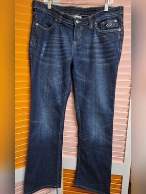 Harley-Davidson Indigo Bootcut Women's Jeans with Subtle Fading